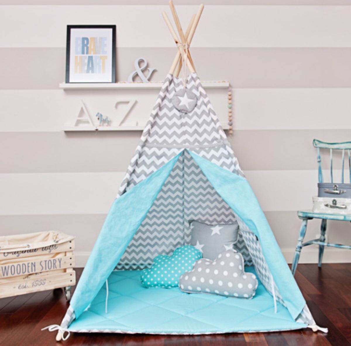 Teepee Magický tyrkys teepee + podložka - obrázek 2