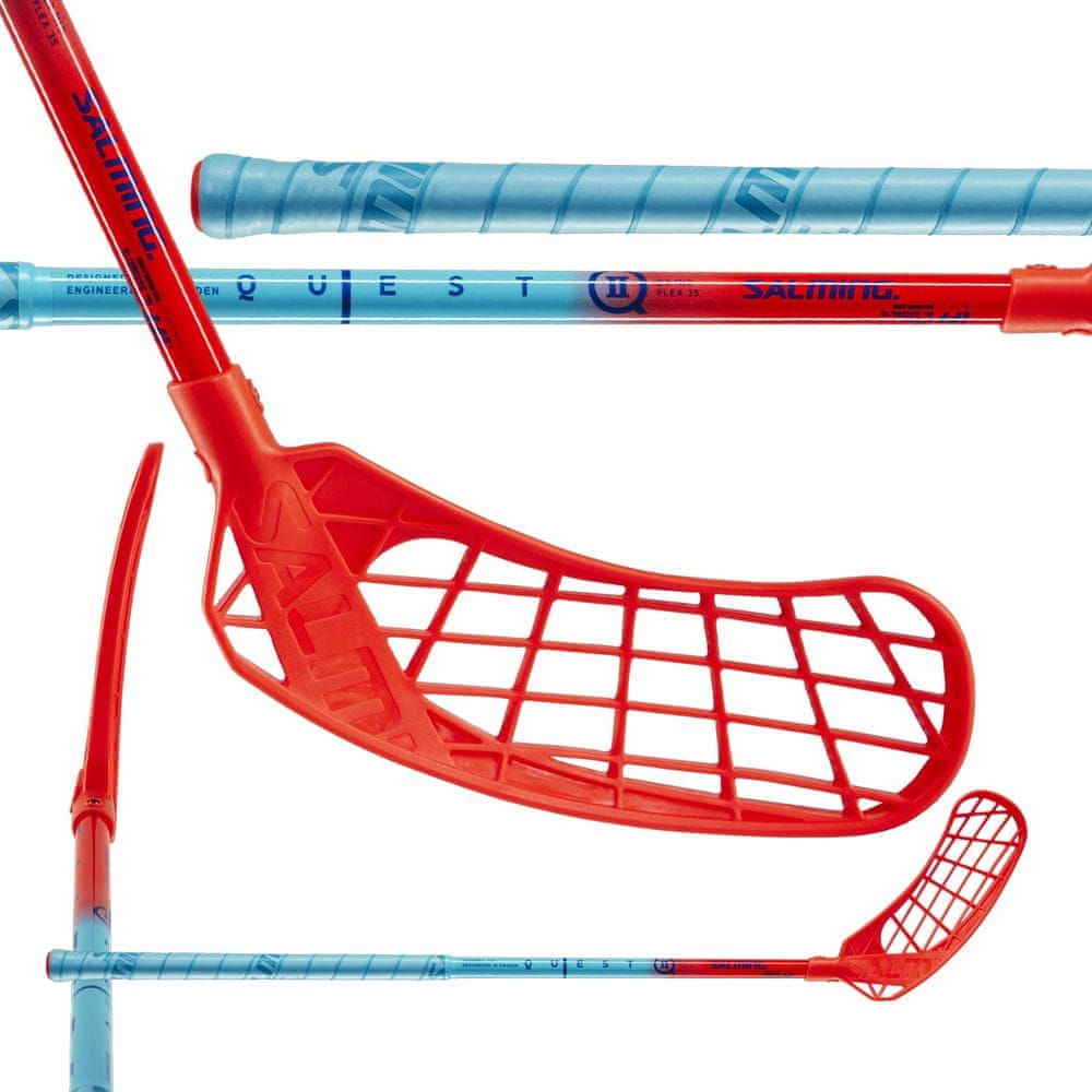 Salming Q2 Kid Blue/Red (77 (88) cm, Pravá ruka dole) - obrázek 1