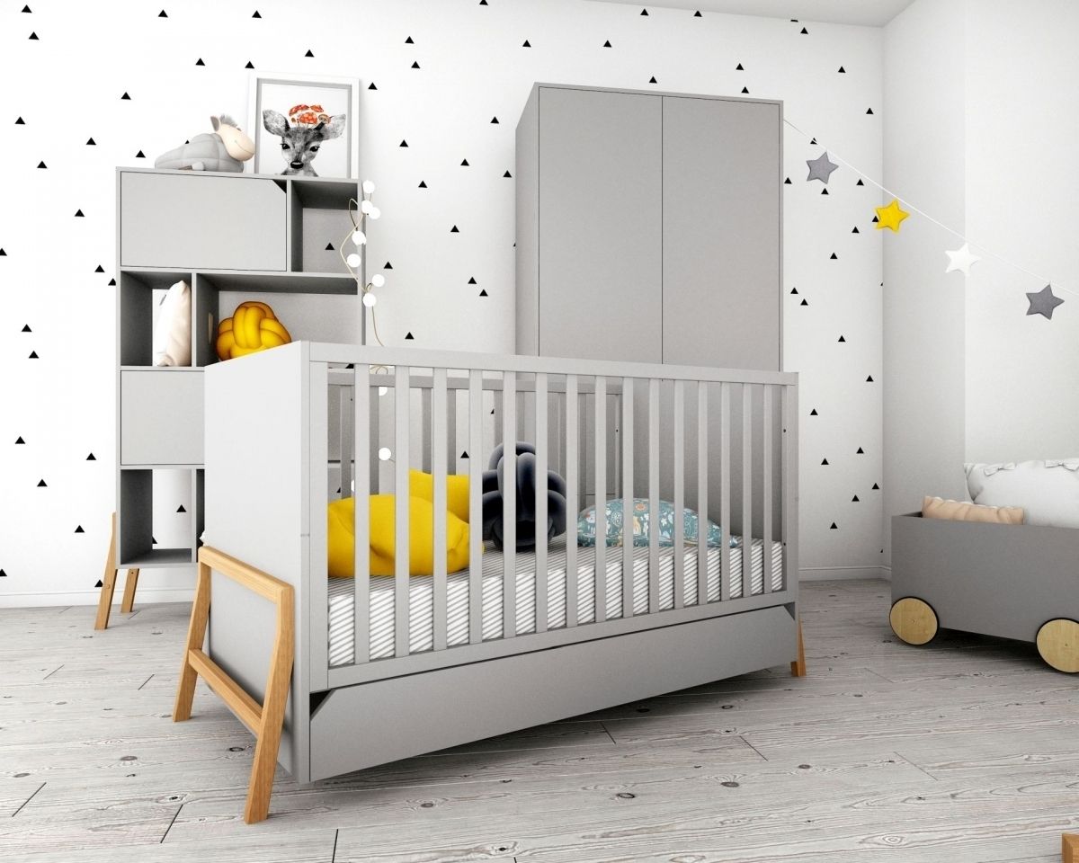 Dětský pokoj Lotti Grey komoda 3 zásuvky / - obrázek 6
