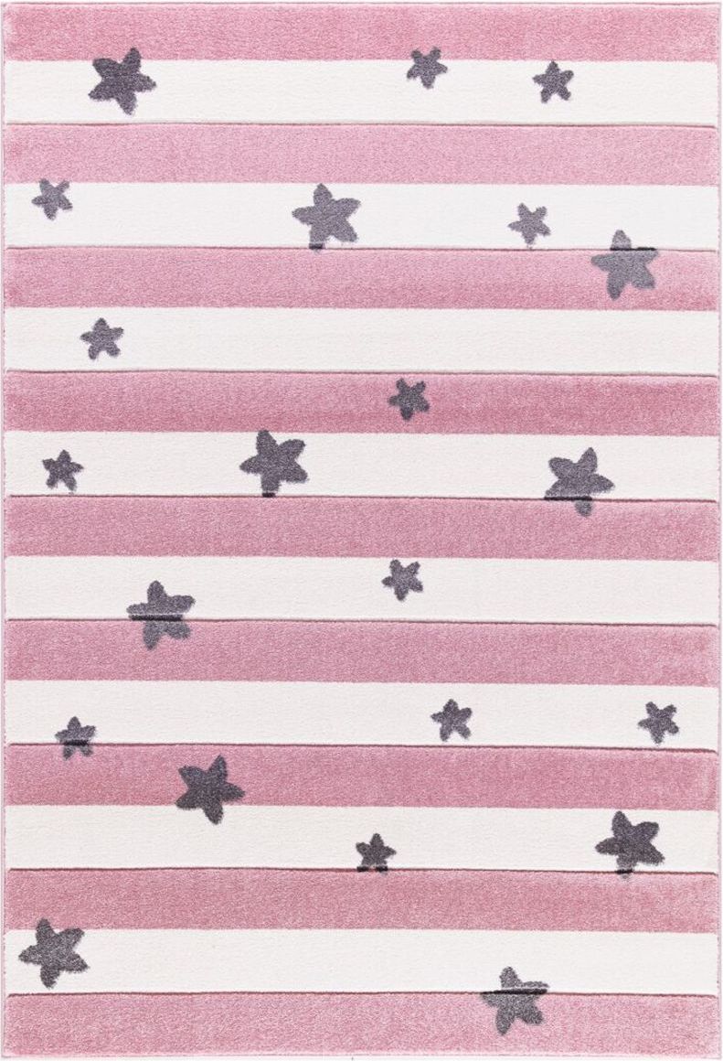 Koberec LIVONE Stars Stripes 19886-0 120x180 cm růžová - obrázek 1