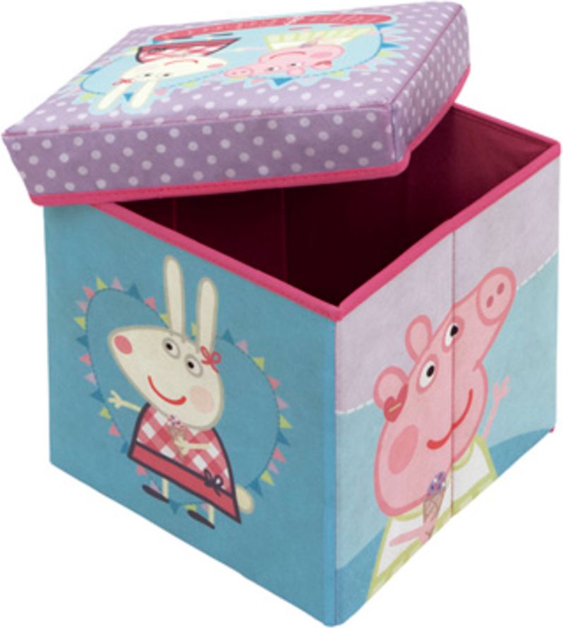 Dětský taburet s úložným prostorem Prasátko Peppa - obrázek 2