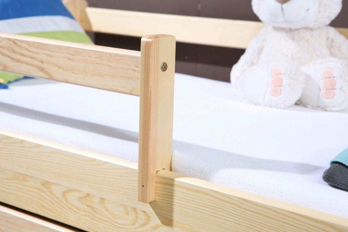 Dětská postel Ourbaby Guardy Natural přírodní 160x70 cm - obrázek 2