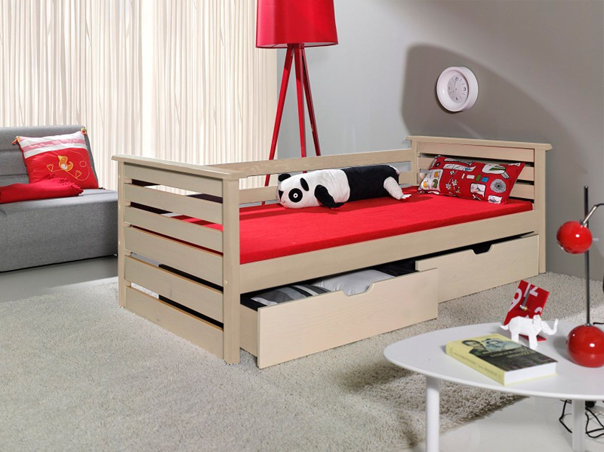 Dětská postel Ourbaby Single přírodní 180x80 cm - obrázek 1