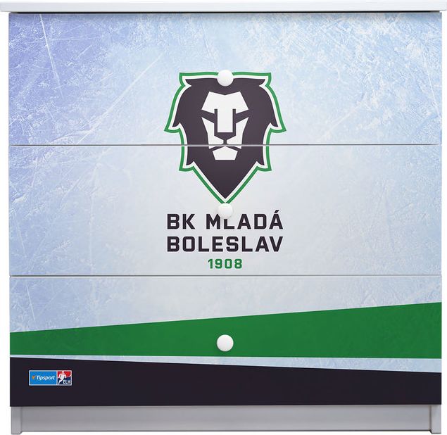 Hokejový pokojíček - BK Mladá Boleslav postel + úložný prostor - obrázek 5