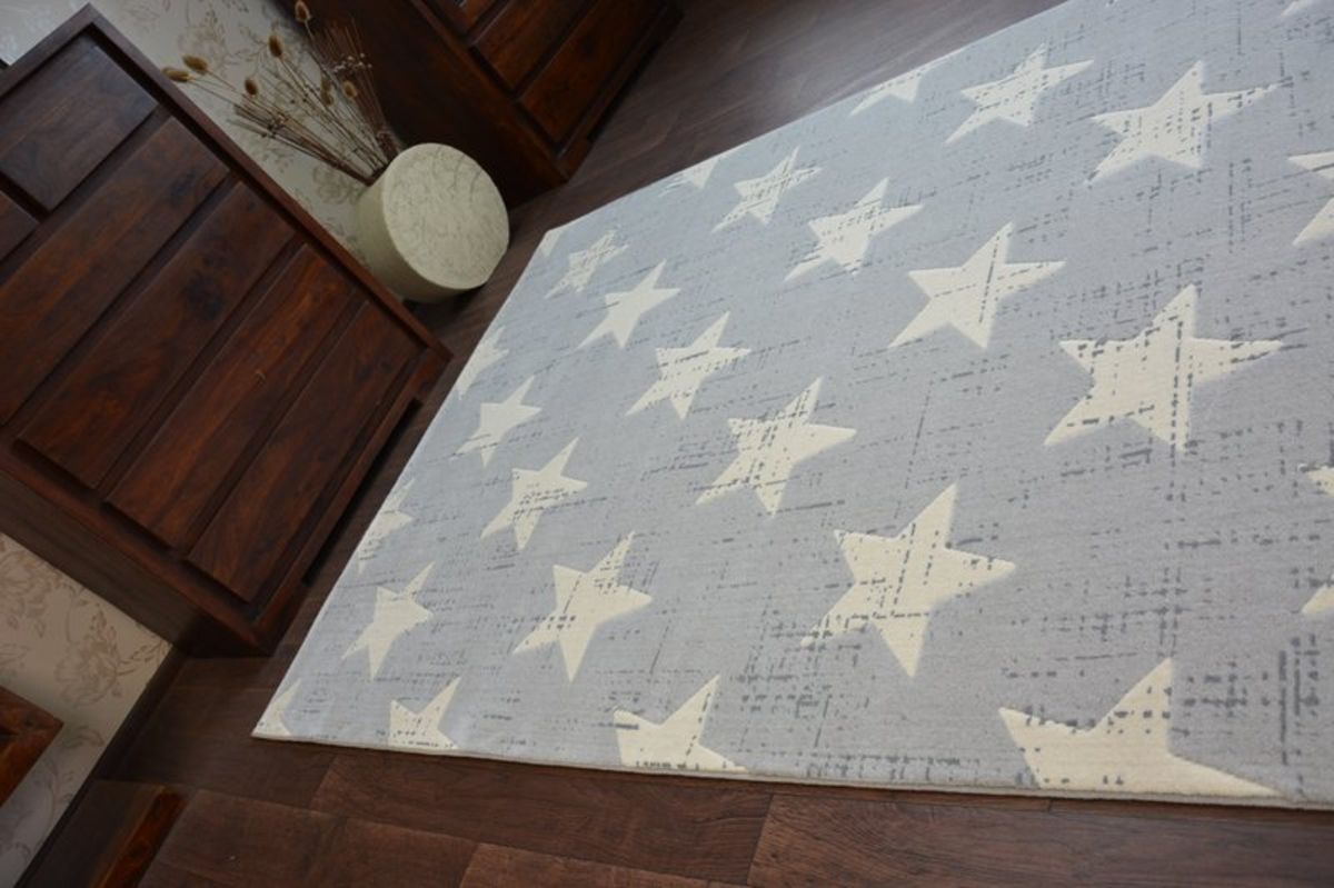 Koberec Ourbaby Stars 14314-0 160x230 cm šedá - obrázek 3
