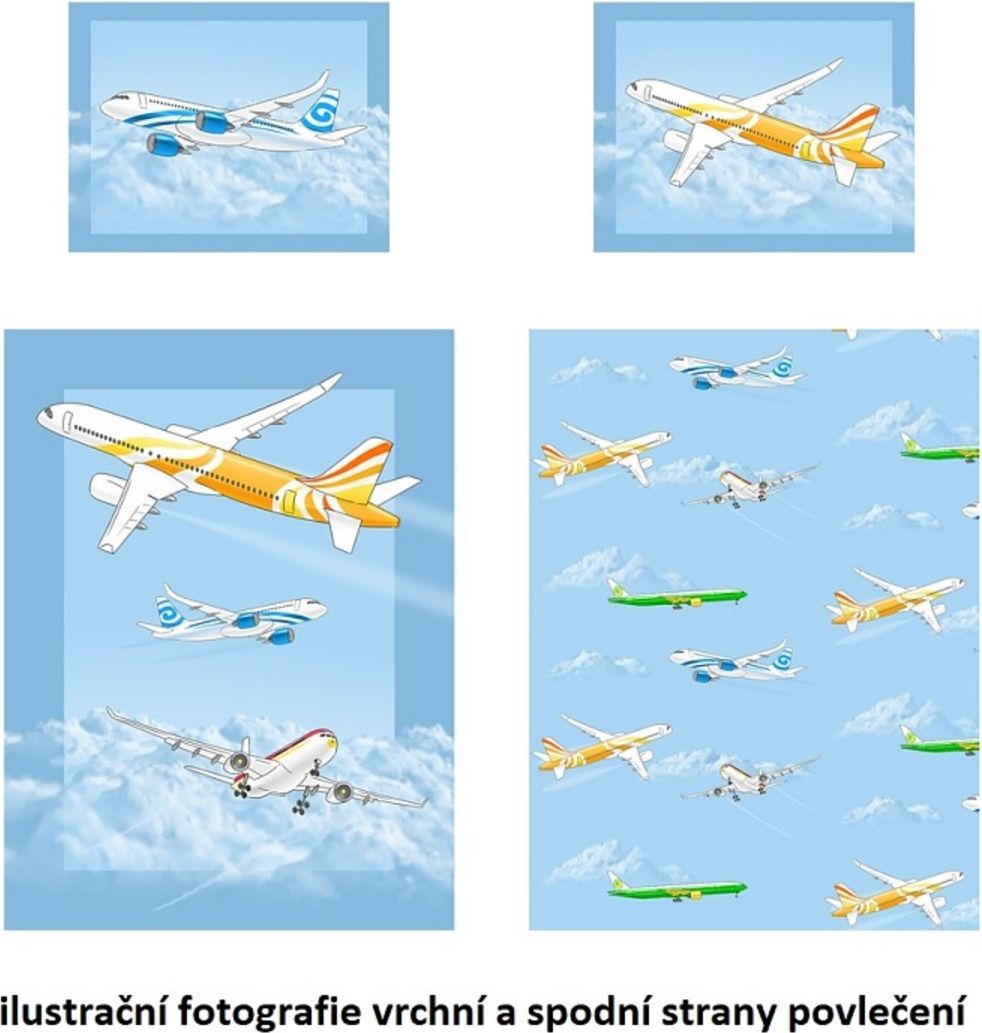 Povlečení Matějovský Aircraft 200x140 cm - obrázek 2