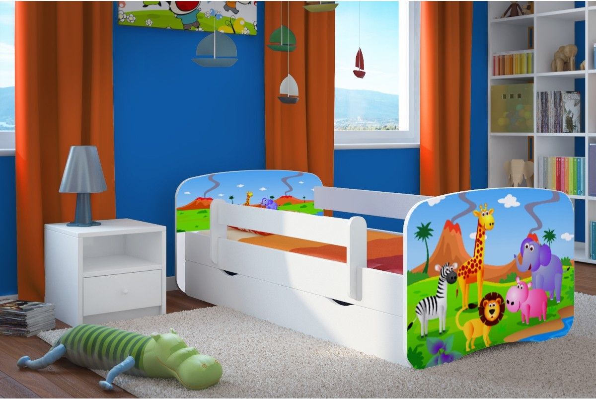 Dětská postel Ourbaby Safari bílá 140x70 cm - obrázek 1