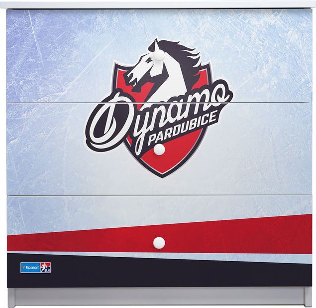 Hokejový pokojíček - HC Dynamo Pardubice postel + úložný prostor - obrázek 5