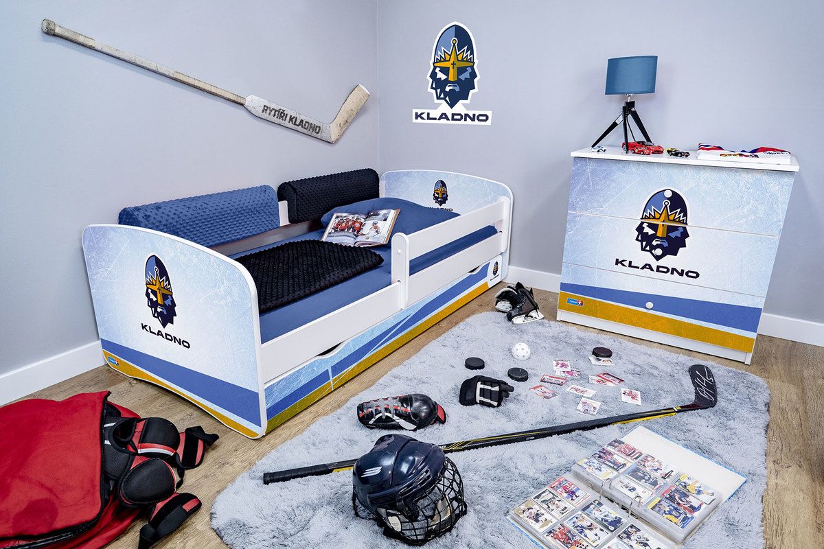 Hokejový pokojíček - Rytíři Kladno komoda - obrázek 1