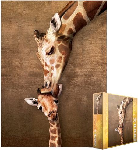 Puzzle EuroGraphics Žirafí polibek - obrázek 1