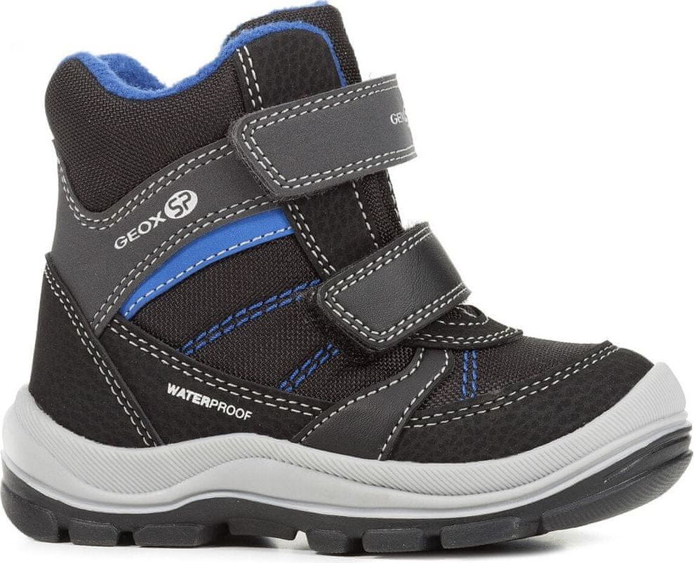 Geox chlapecké zimní boty Trivor 24 černá/modrá - obrázek 1