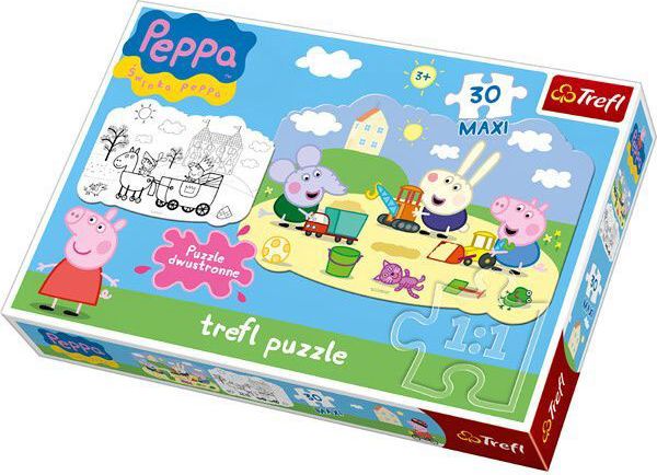 Trefl Puzzle Prasátko Peppa Pig 35x24 cm - obrázek 1