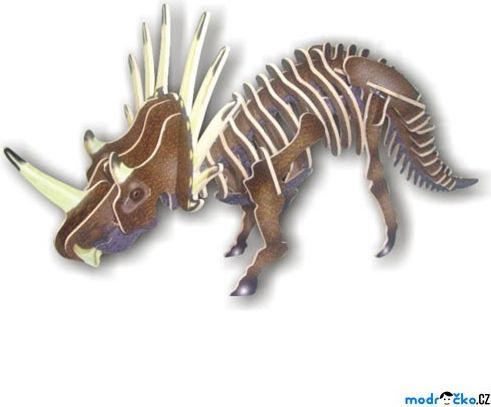 3D Puzzle barevné - Styracosurus - obrázek 1