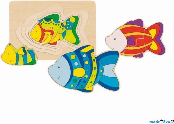 Puzzle vícevrstvé - Ryba, 4 vrstvy (Goki) - obrázek 1
