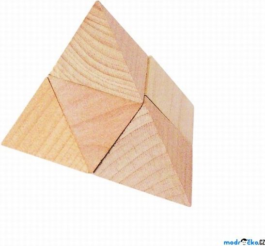 Hlavolam dřevěný - Pyramida (Goki) - obrázek 1