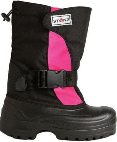 Stonz dívčí zimní boty 36 černá/růžová - obrázek 1