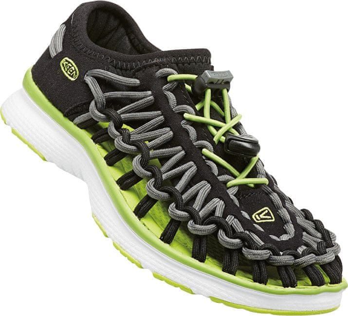 KEEN Dětské sandály Uneek 02 Black/Macaw JUNIOR (Velikost 35) - obrázek 1