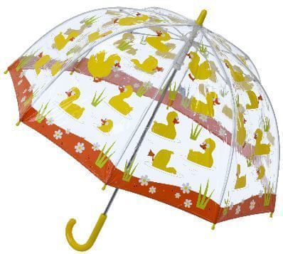 Blooming Brollies Dětský průhledný holový deštník Buggz Kids Stuff Duck SBUDU - obrázek 1