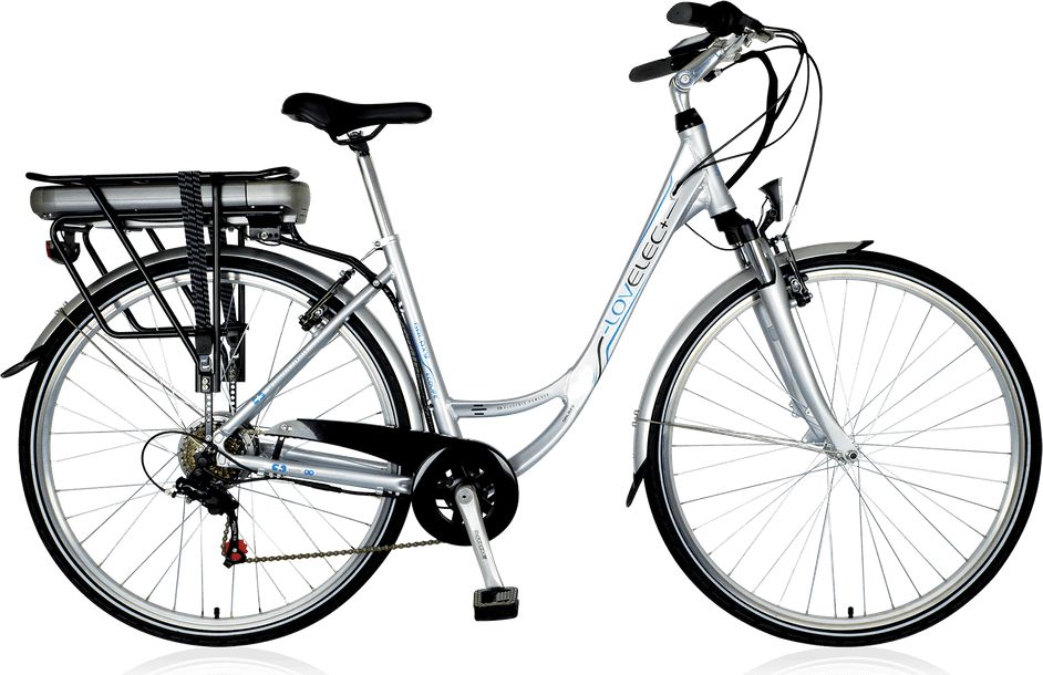Lovelec Městské elektrokolo Galaxy Silver - obrázek 1
