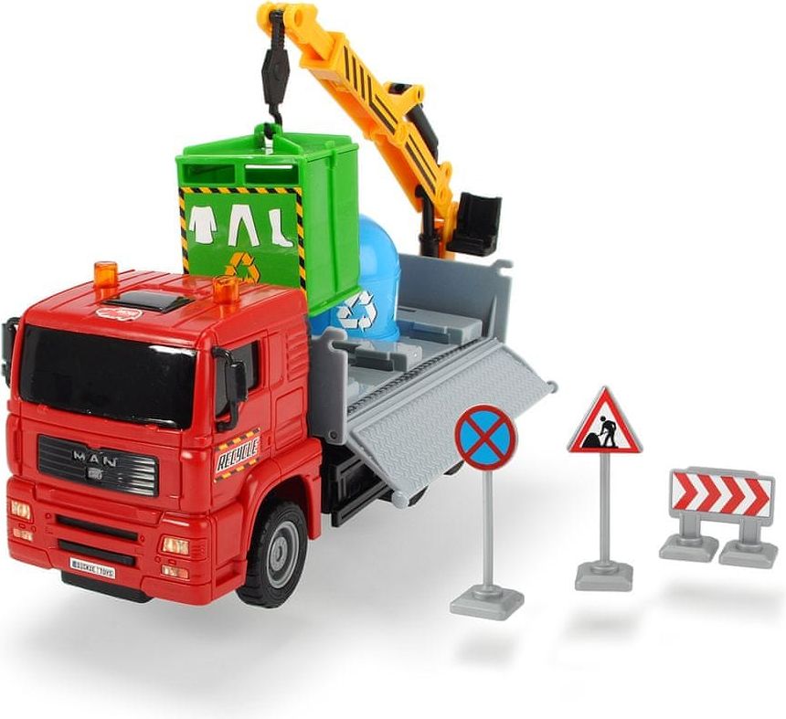 Dickie Auto Truck Heavy City 22 cm, červená - obrázek 1