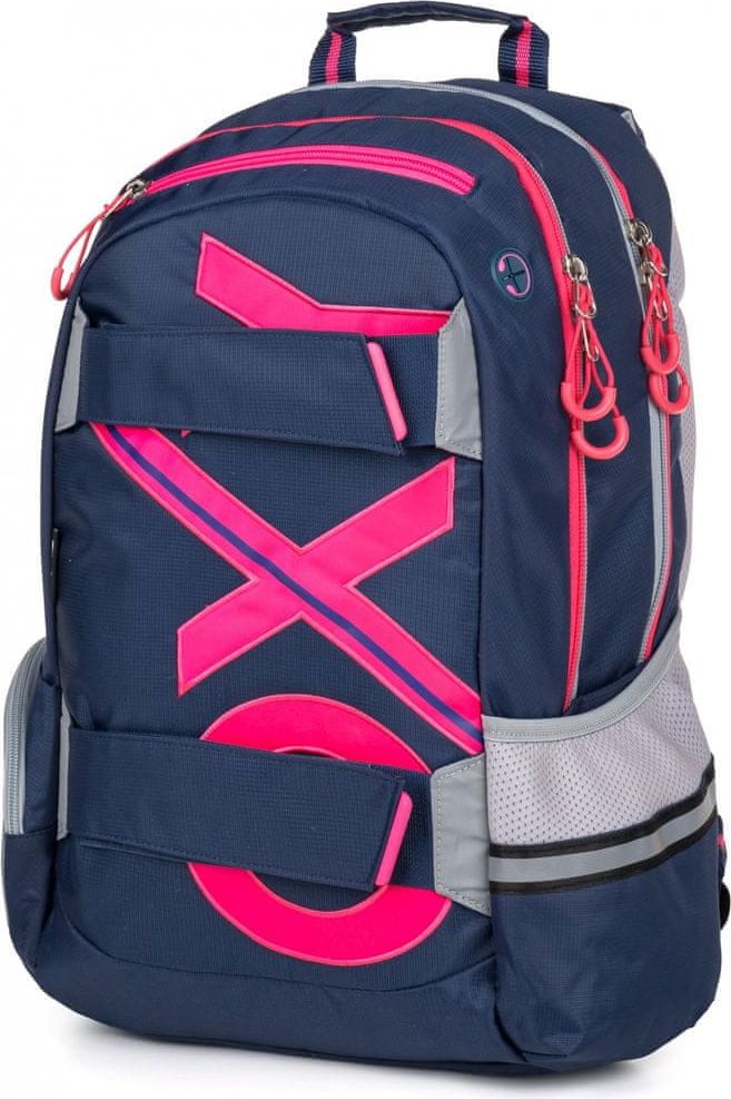 Karton P+P Anatomický batoh OXY SPORT Blue line Pink - obrázek 1