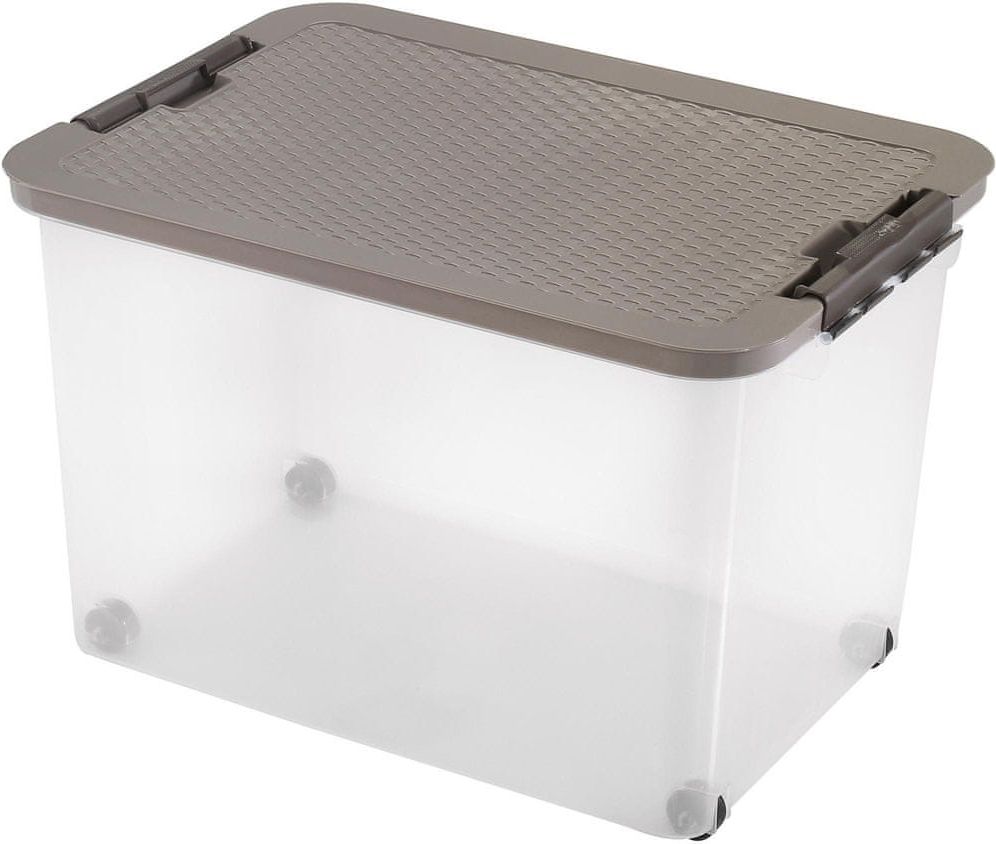 Heidrun Box s ratanovým víkem 45 l, hnědá - obrázek 1