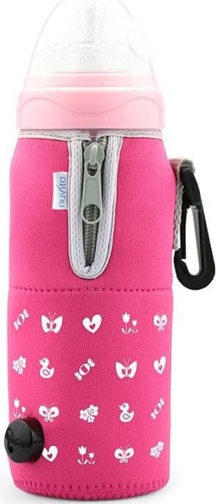 Nuvita Cestovní ohřívač láhve se zipem, Pink - obrázek 1