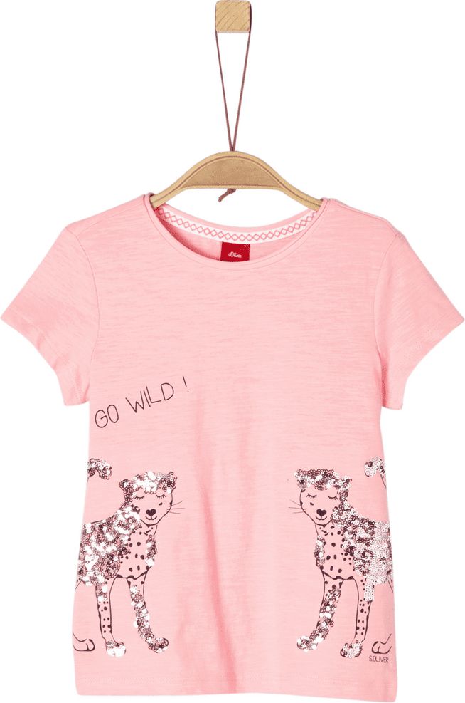 s.Oliver dívčí tričko 128 - 134 růžová - obrázek 1