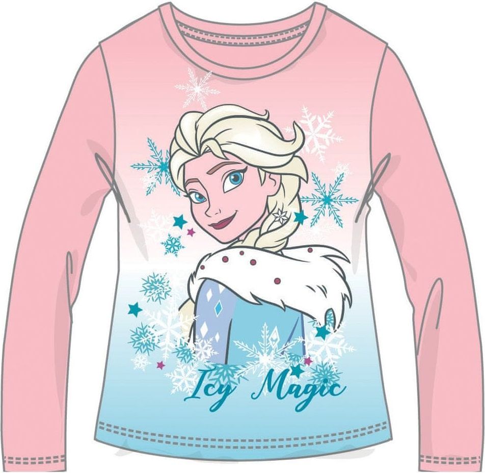 Disney by Arnetta dívčí tričko Frozen 98 růžová - obrázek 1