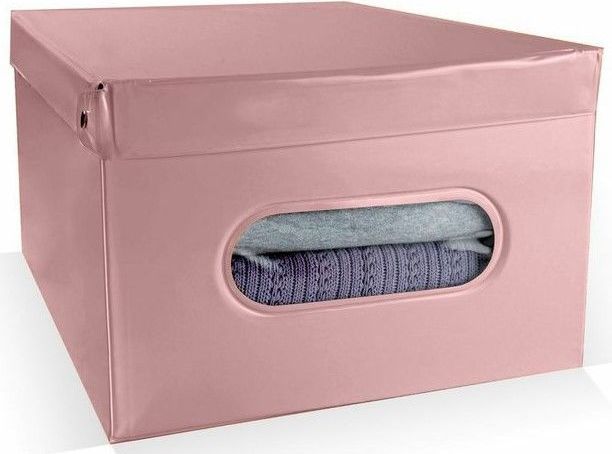 Compactor Nordic Skládací úložný box PVC 50 x 38.5 x 24 cm růžový Antique - obrázek 1