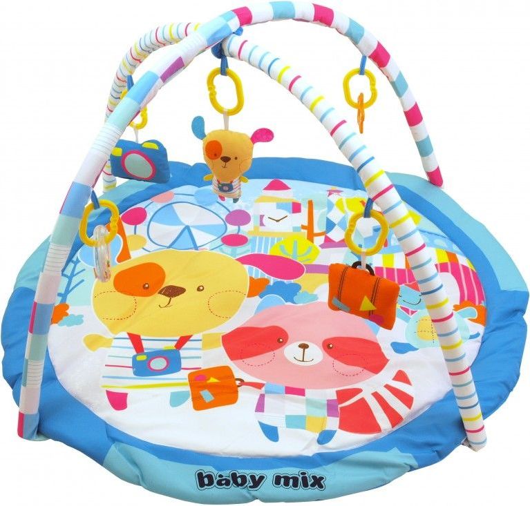 Baby Mix hrací deka s hrazdou - Veselá cesta - obrázek 1