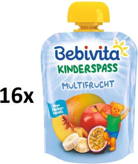 Bebivita Ovocná kapsička - Ovocný mix - 16×90g - obrázek 1