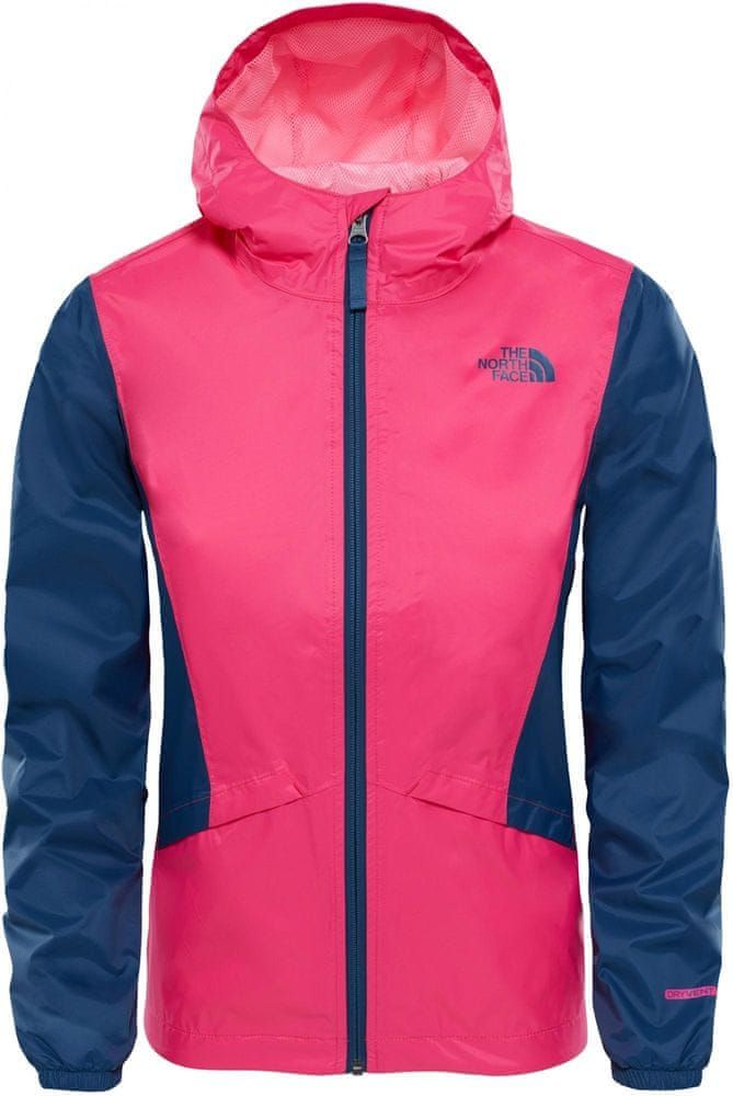 The North Face dívčí bunda Zipline Rain Jacket - růžovo-modrá - obrázek 1