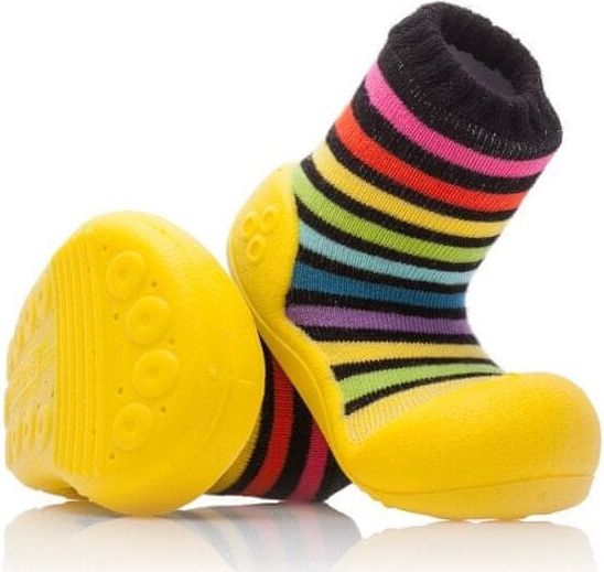 Attipas dětské botičky Rainbow Yellow 20 vícebarevná - obrázek 1