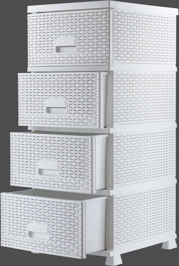 MEGA PLAST MP1335 RAF komoda, bílá - obrázek 1