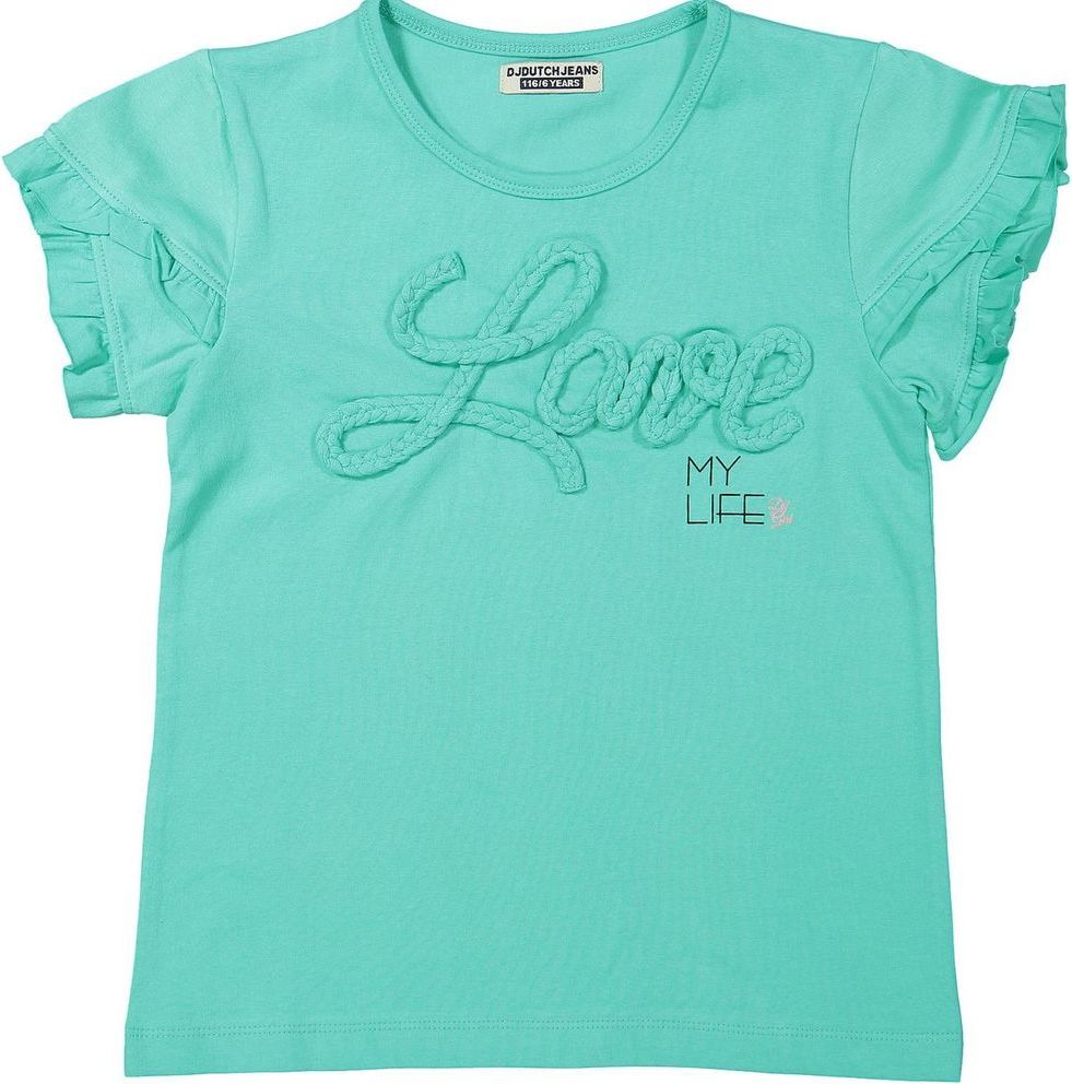 Dirkje dívčí tričko LOVE 140 zelená - obrázek 1