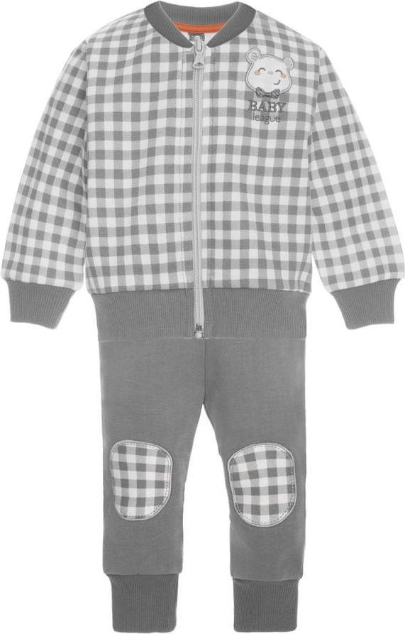 2be3 chlapecký dvojkomplet Baby league 98 šedá - obrázek 1