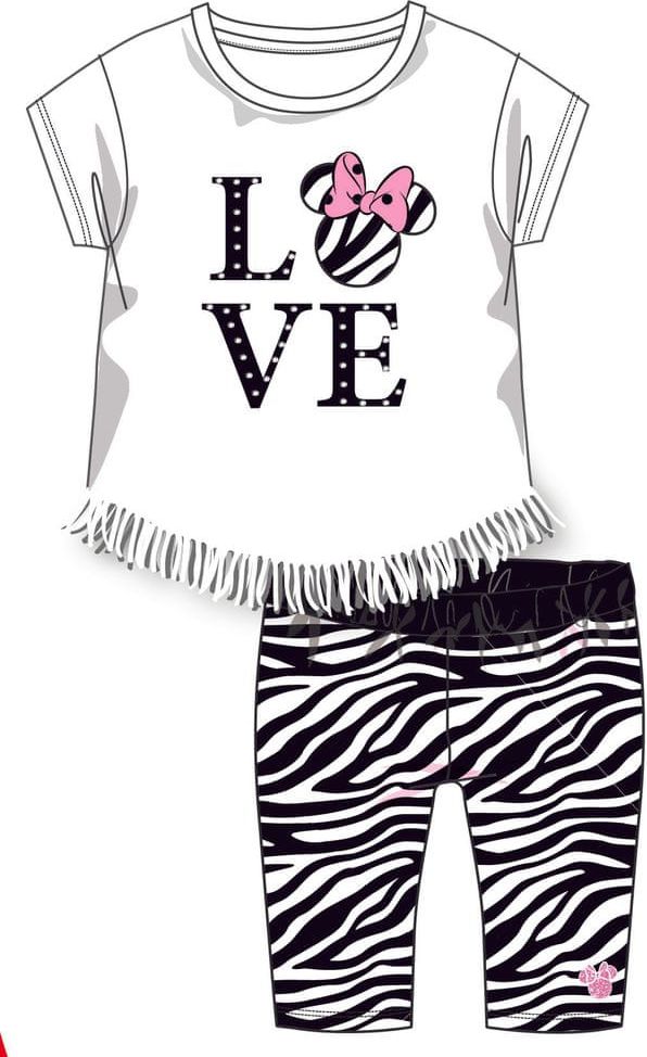 Disney by Arnetta dívčí letní set Minnie 116 bílá - obrázek 1
