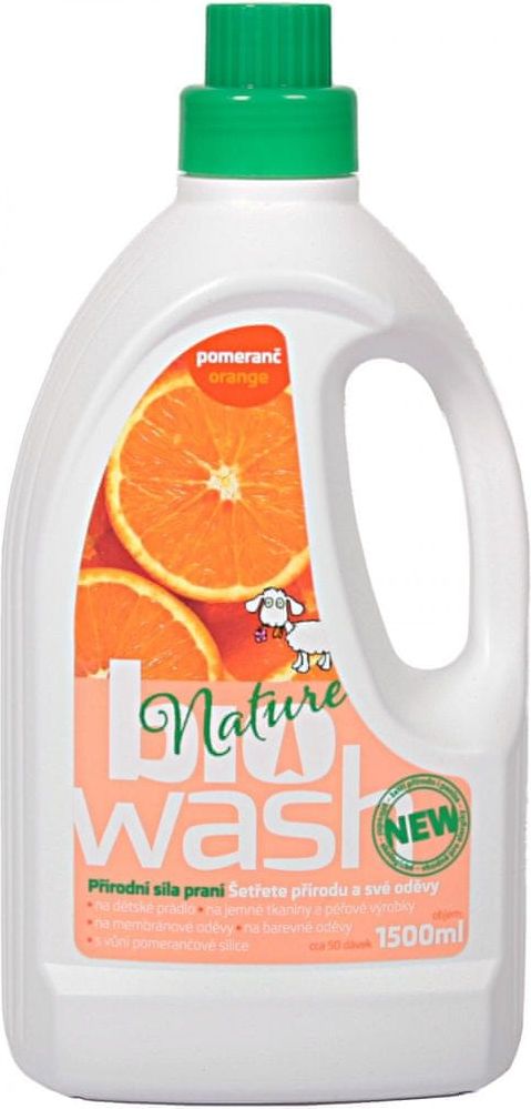BioWash s pomerančovou silicí 1,5 l (50 praní) - obrázek 1