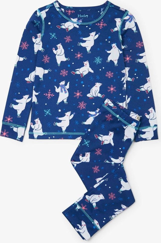 Hatley chlapecké pyžamo s polárními medvědy 134/140 modrá - obrázek 1