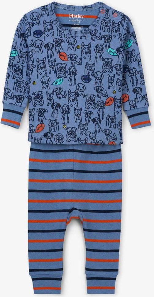 Hatley chlapecké pyžamo se štěňátky 86 - 92 modrá - obrázek 1
