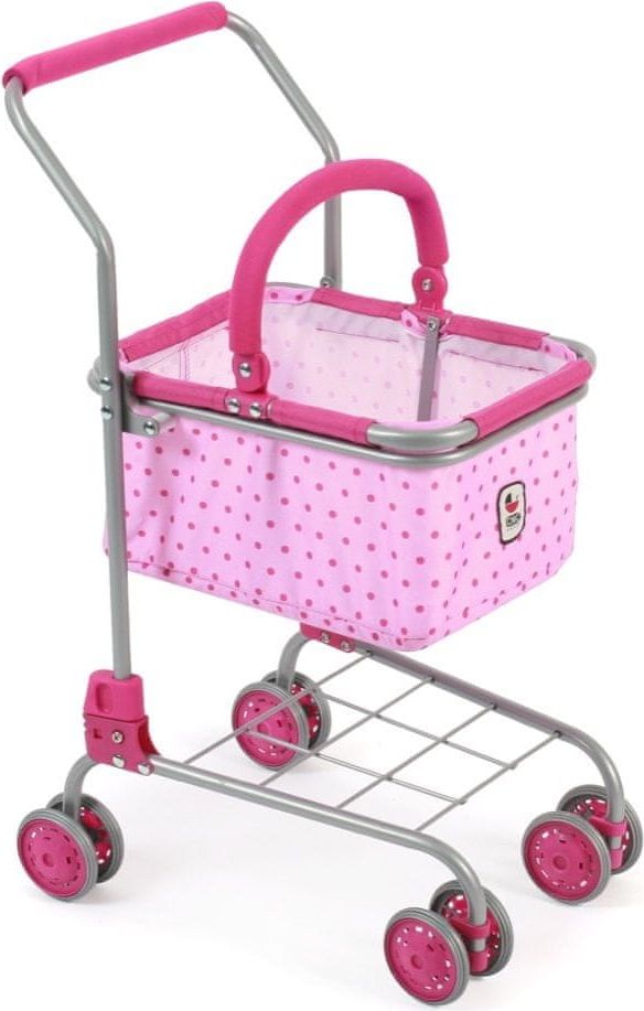 Bayer Chic Nákupní vozík s košíkem - Pink Dots - obrázek 1