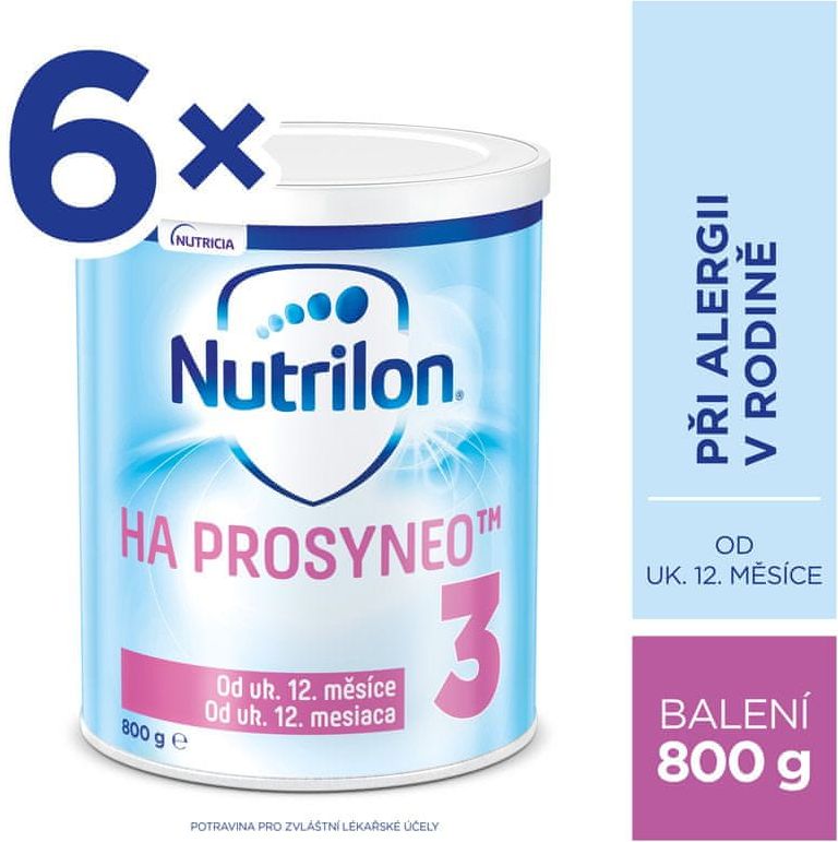 Nutrilon 3 HA PROSYNEO speciální mléko pro malé děti 6x800 g, 12+ - obrázek 1