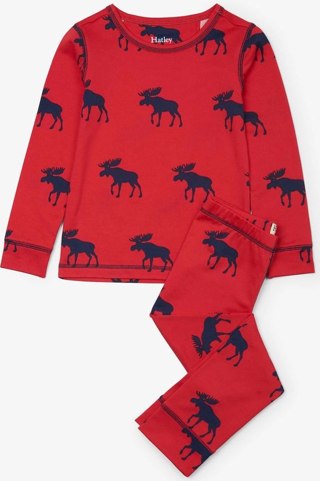 Hatley chlapecké pyžamo se soby 128 červená - obrázek 1