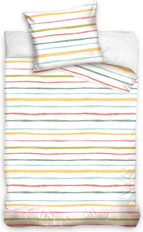 Tip Trade bavlna povlečení MULTICOLOR HORIZONTAL 140x200 70x90 - obrázek 1