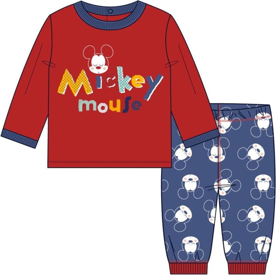 Disney chlapecké pyžamo Mickey Mouse 98 červená - obrázek 1
