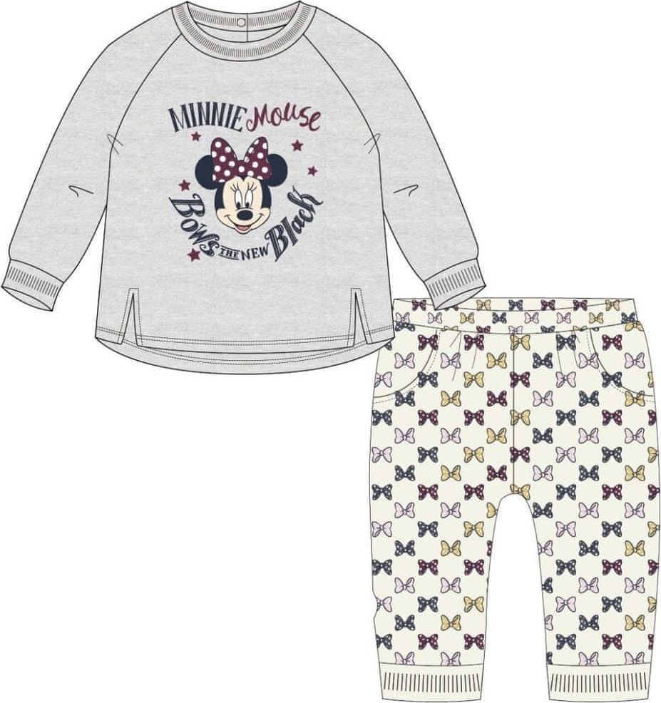 Disney dívčí souprava Minnie 98 šedá - obrázek 1