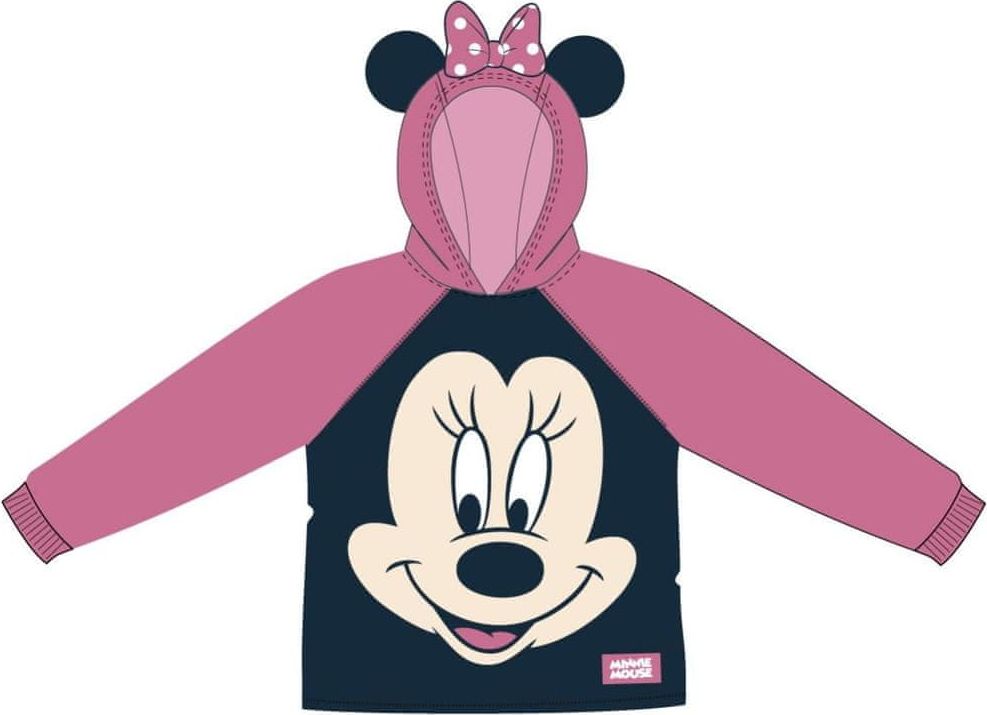 Disney dívčí mikina Minnie 116 růžová - obrázek 1