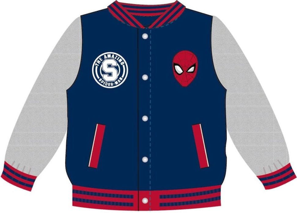 Disney chlapecká mikina Spiderman 104 modrá - obrázek 1