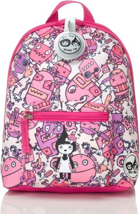 BABYMEL KIDS Robot Pink dětský batoh mini - obrázek 1
